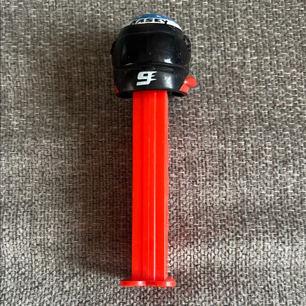 Black and Red Racing Helmet Candy Dispenser